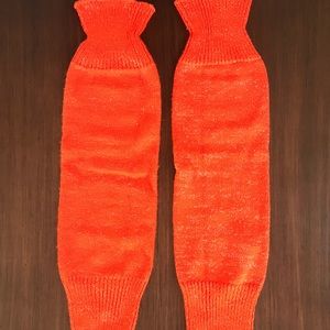 Bright Orange Leg Warmers